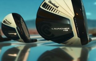 photo of the cleveland golf launcher hb series clubs including the fairway woods