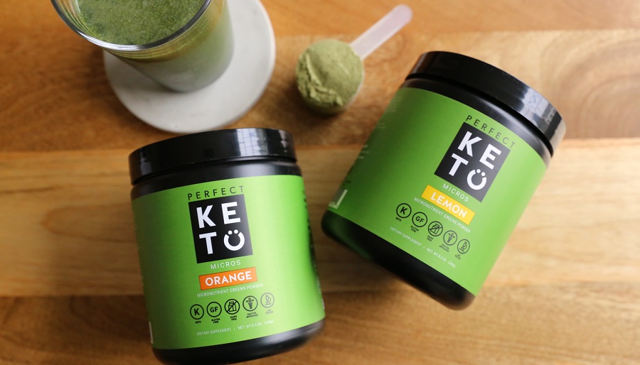 photo of the perfect keto micro greens powder in action