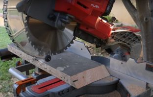 the best battery powered mitre saw sliding compound in action