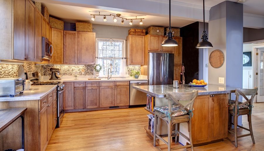 Beautiful kitchen remodel in eclectic style